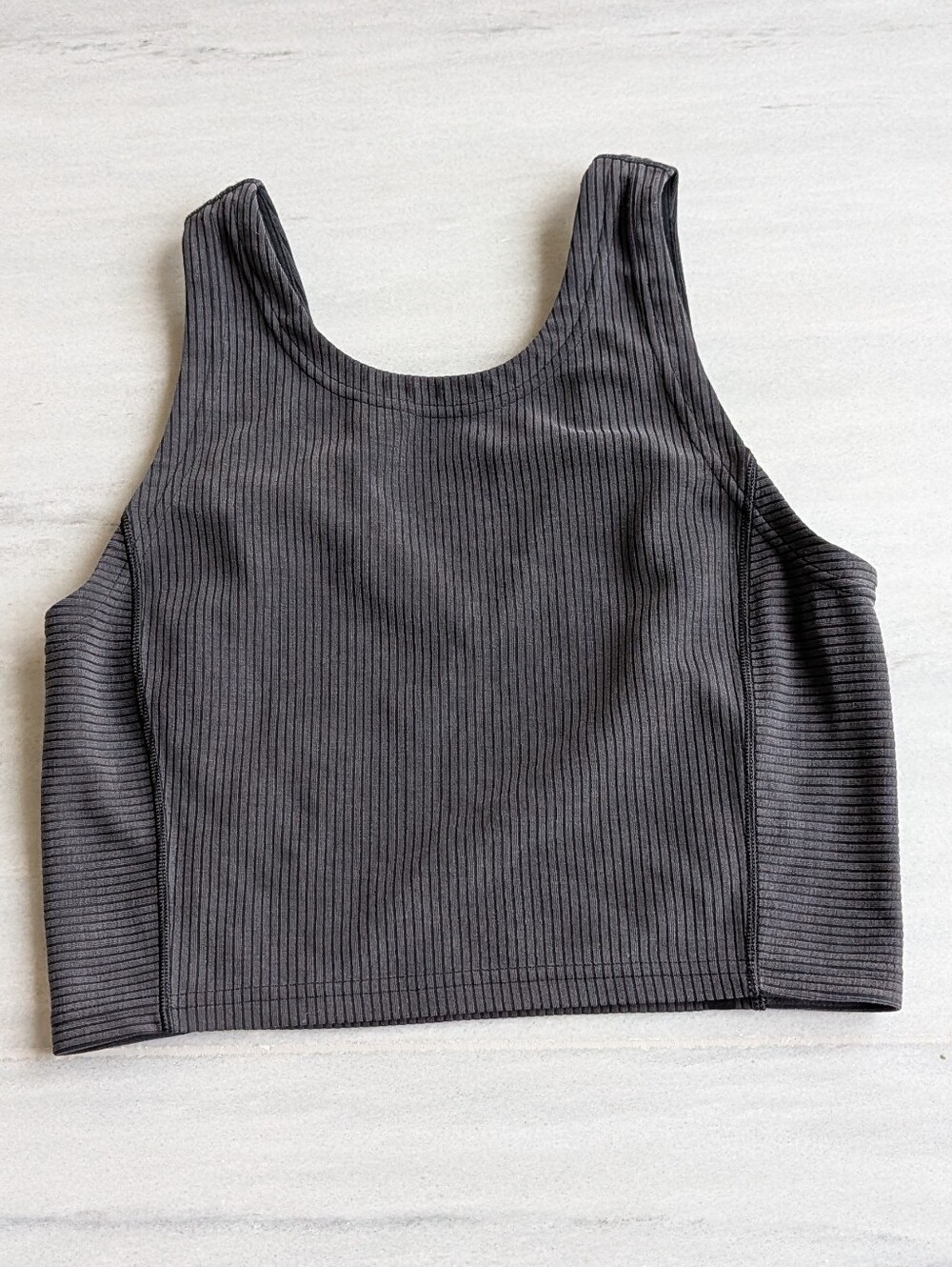 LULULEMON softstreme ribbed cropped tank top S